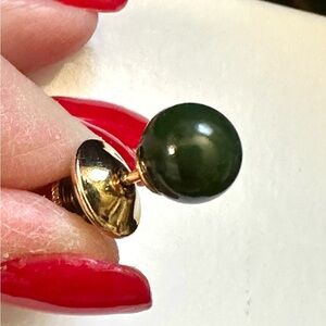 14k Gold & Jade Tie Tack